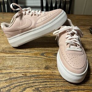 Nike Court Vision Alta Women's Sneakers Pink Size 10 Athletic Shoes Great Cond.